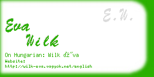 eva wilk business card